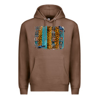 Chestnut Aztec Leopard Glitter Brushstrokes Premium Hoodie - Bettercallsaul