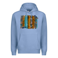 Colony Blue Aztec Leopard Glitter Brushstrokes Premium Hoodie - Bettercallsaul