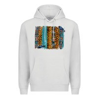 Dove Grey Aztec Leopard Glitter Brushstrokes Premium Hoodie - Bettercallsaul