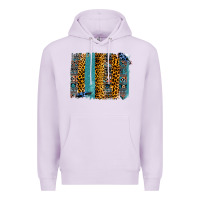 Lilac Aztec Leopard Glitter Brushstrokes Premium Hoodie - Bettercallsaul