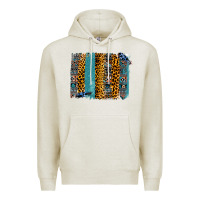 Oatmeal Heather Aztec Leopard Glitter Brushstrokes Premium Hoodie - Bettercallsaul