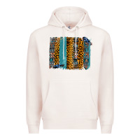 Pale Pink Aztec Leopard Glitter Brushstrokes Premium Hoodie - Bettercallsaul