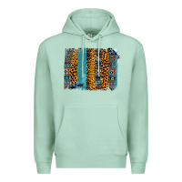Seafoam Aztec Leopard Glitter Brushstrokes Premium Hoodie - Bettercallsaul