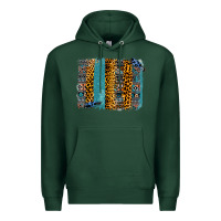 Sports Green Aztec Leopard Glitter Brushstrokes Premium Hoodie - Bettercallsaul