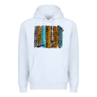 White Aztec Leopard Glitter Brushstrokes Premium Hoodie - Bettercallsaul