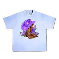 Grape Ice purple cowgirl  and roses Urban Heavy Tee - AdoDesignShop