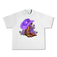 Lunar Rock purple cowgirl  and roses Urban Heavy Tee - AdoDesignShop