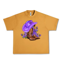 Peanut Butter purple cowgirl  and roses Urban Heavy Tee - AdoDesignShop