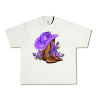 Pistachio purple cowgirl  and roses Urban Heavy Tee - AdoDesignShop