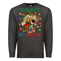 Smoke Dead Inside But Jolly Af Premium Sweatshirt - BundleAndBundleShop