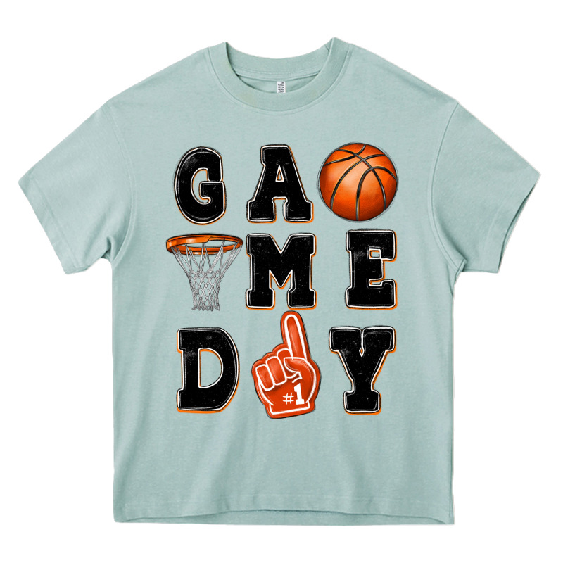 Basketball Game Day Heavy Core Tee by MaliasSmallBusiness | Teevron