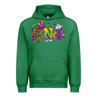 Emerald Mardi Gras CNA Nurse Urban Hoodie - HowdyJamesFarm