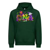 Forest Green Mardi Gras CNA Nurse Urban Hoodie - HowdyJamesFarm