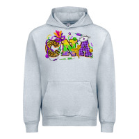 Heather Grey Mardi Gras CNA Nurse Urban Hoodie - HowdyJamesFarm