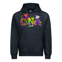 Navy Mardi Gras CNA Nurse Urban Hoodie - HowdyJamesFarm