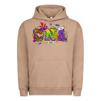 Pigment Burro Mardi Gras CNA Nurse Urban Hoodie - HowdyJamesFarm