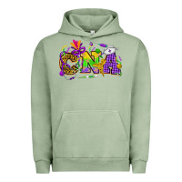 Pigment Oil Green Mardi Gras CNA Nurse Urban Hoodie - HowdyJamesFarm