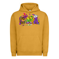 Pigment Peanut Butter Mardi Gras CNA Nurse Urban Hoodie - HowdyJamesFarm