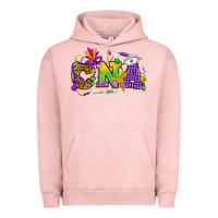 Pigment Salmon Mardi Gras CNA Nurse Urban Hoodie - HowdyJamesFarm