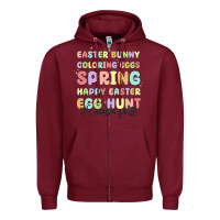 Easter Bunny Spring Zipper Hoodie | Teevron