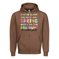 Chestnut easter bunny spring Zipper Hoodie - MaliasSmallBusiness