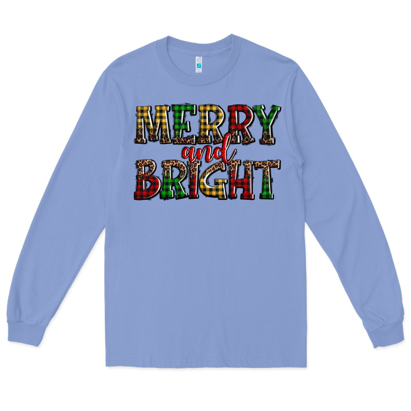 Merry And Bright Long Sleeve Tee by AdoDesignShop | Teevron