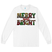 White merry and bright Long Sleeve Tee - AdoDesignShop