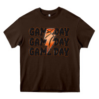 Chocolate Brown game day game day game day basketball Heavy Core Tee - MaliasSmallBusiness