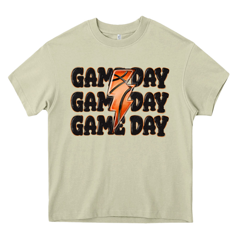 Game Day Game Day Game Day Basketball Heavy Core Tee by MaliasSmallBusiness | Teevron