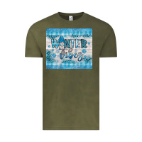 Vintage Olive winter vibes gnome Vintage Tee - JahusDesignShop