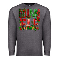 Charcoal Heather Christmas Mimi Elf Premium Sweatshirt - BundleAndBundleShop