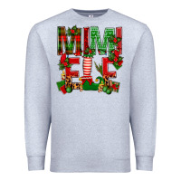 Heather Grey Christmas Mimi Elf Premium Sweatshirt - BundleAndBundleShop