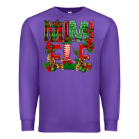Purple Christmas Mimi Elf Premium Sweatshirt - BundleAndBundleShop