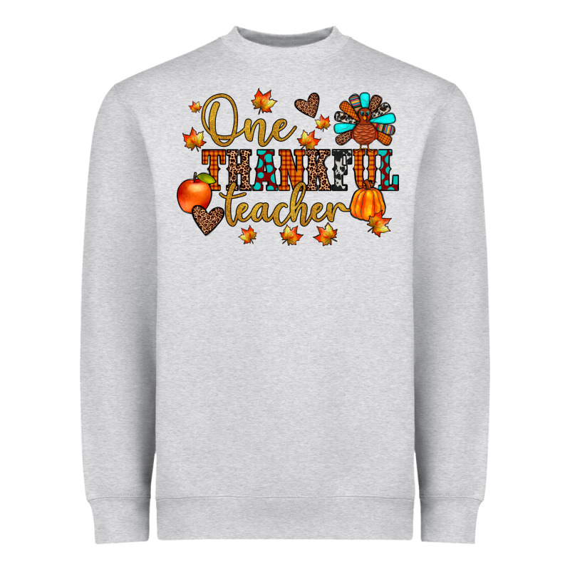 One Thankful Teacher Heavyweight Sweatshirt by JahusDesignShop | Teevron