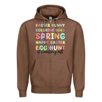 Chestnut easter bunny spring Zipper Hoodie - MaliasSmallBusiness