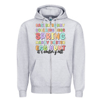 Heather Grey easter bunny spring Zipper Hoodie - MaliasSmallBusiness