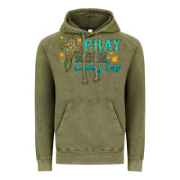 Vintage Olive pray more worry less Vintage Hoodie - HRA Design Shop