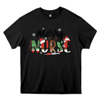 Black merry nurse Heavy Core Tee - MaliasSmallBusiness