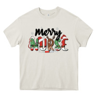 Cream merry nurse Heavy Core Tee - MaliasSmallBusiness