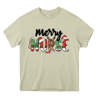 Mossy merry nurse Heavy Core Tee - MaliasSmallBusiness