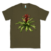 Army Green Bromeliads Classic Tee - LillyAllenDesigns