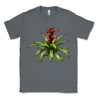 Charcoal Heather Bromeliads Classic Tee - LillyAllenDesigns