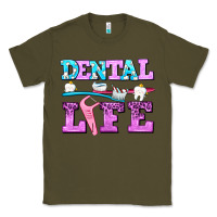 Army Green dental life with teeth Classic Tee - AdoDesignShop