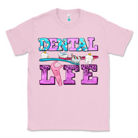 Bubblegum Pink dental life with teeth Classic Tee - AdoDesignShop
