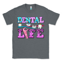 Charcoal Heather dental life with teeth Classic Tee - AdoDesignShop