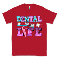 Red dental life with teeth Classic Tee - AdoDesignShop