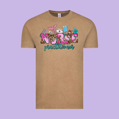 Nurse Practitioner Vintage Tee Designed By Adodesignshop