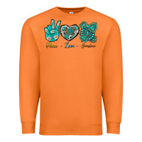 Carrot Peace Love Gemstone Premium Sweatshirt - BundleAndBundleShop