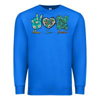 True Royal Peace Love Gemstone Premium Sweatshirt - BundleAndBundleShop