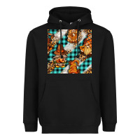 Black thanksgiving gnomies with leopard and tartan seamless pattern bbs Heavyweight Hoodie - BundleAndBundleShop